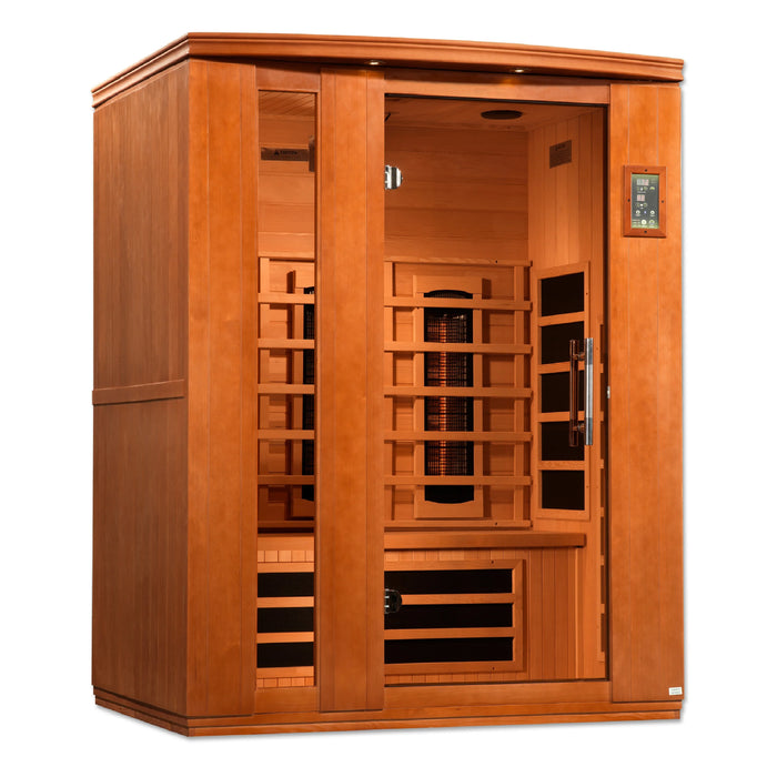 Dynamic Lugano 3-Person Near Zero EMF Full Spectrum Infrared Sauna