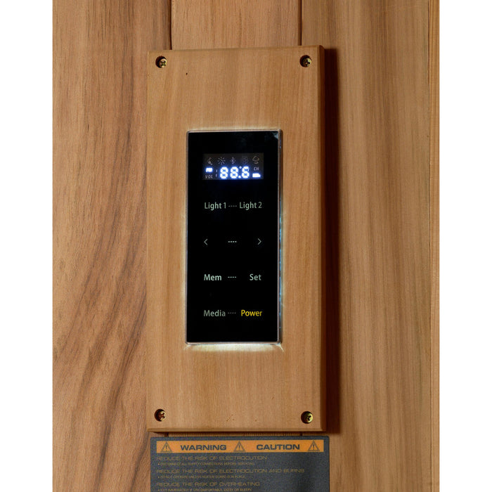Golden Designs 2025 Sundsvall Edition 2 Person Traditional Sauna and Canadian Red Cedar Interior GDI-7289-02