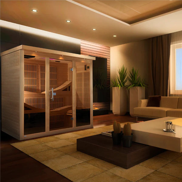 Golden Designs 6-person Near Zero EMF FAR Infrared Sauna (Canadian Hemlock)