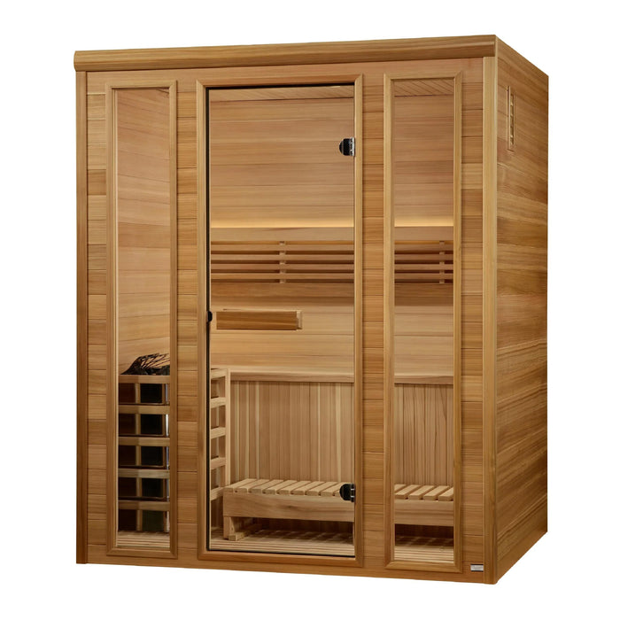 Golden Design Andermatt Edition 2-3 Person Indoor Sauna with Harvia 6kW Traditional Stove GDI-7030-01