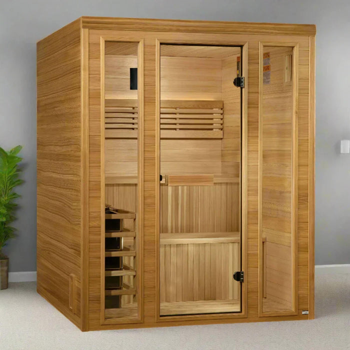 Golden Design Andermatt Edition 2-3 Person Indoor Sauna with Harvia 6kW Traditional Stove GDI-7030-01