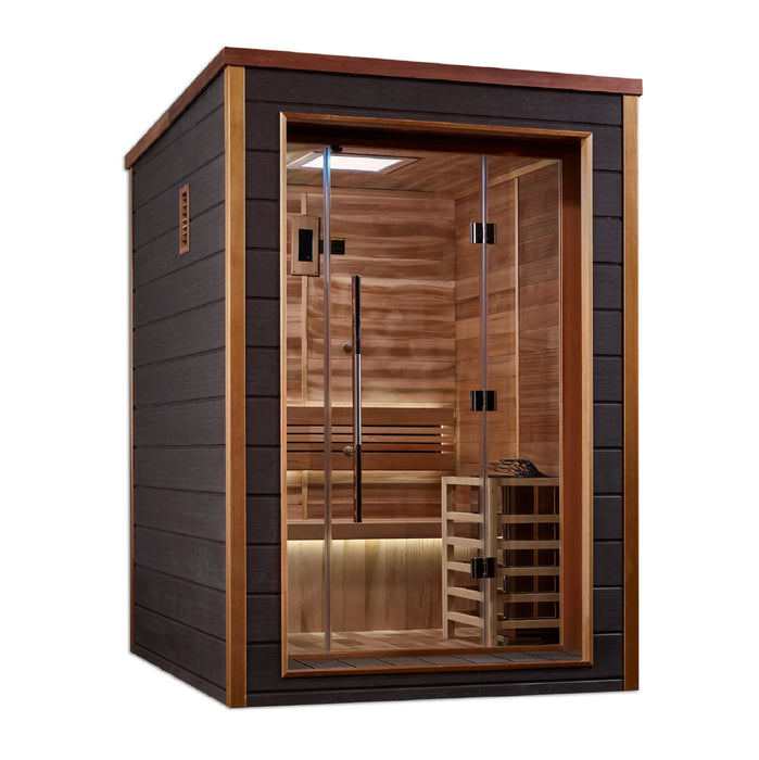 Golden Designs Narvik 2-Person Traditional Cedar Outdoor Sauna