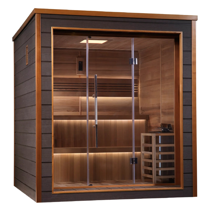 Golden Designs Bergen 6-Person Traditional Cedar Outdoor Sauna