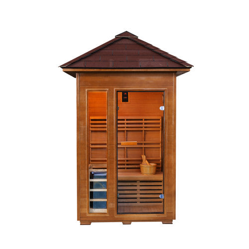 Bristow 2-Person Outdoor Traditional Sauna w/Window