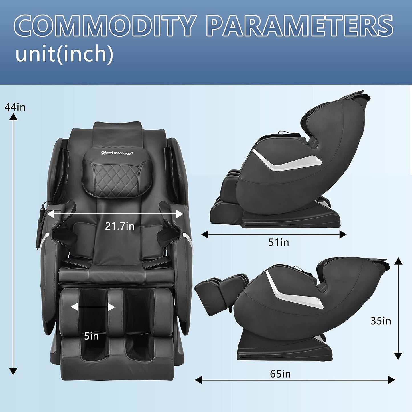 Zero Gravity Full Body Electric Shiatsu Massage Chair