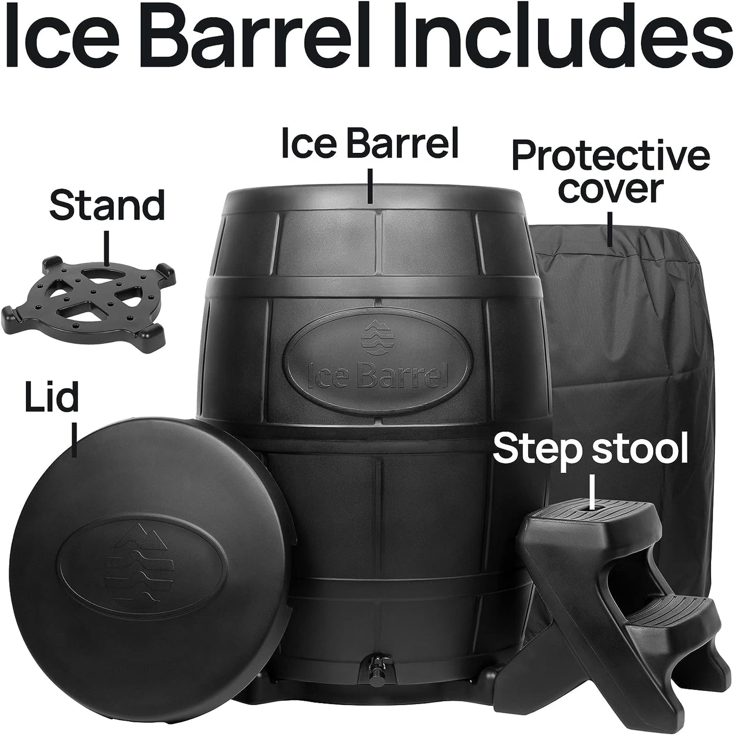 Ice Barrel Bathtub - Freestanding Cold Therapy Training Tub for Athletes