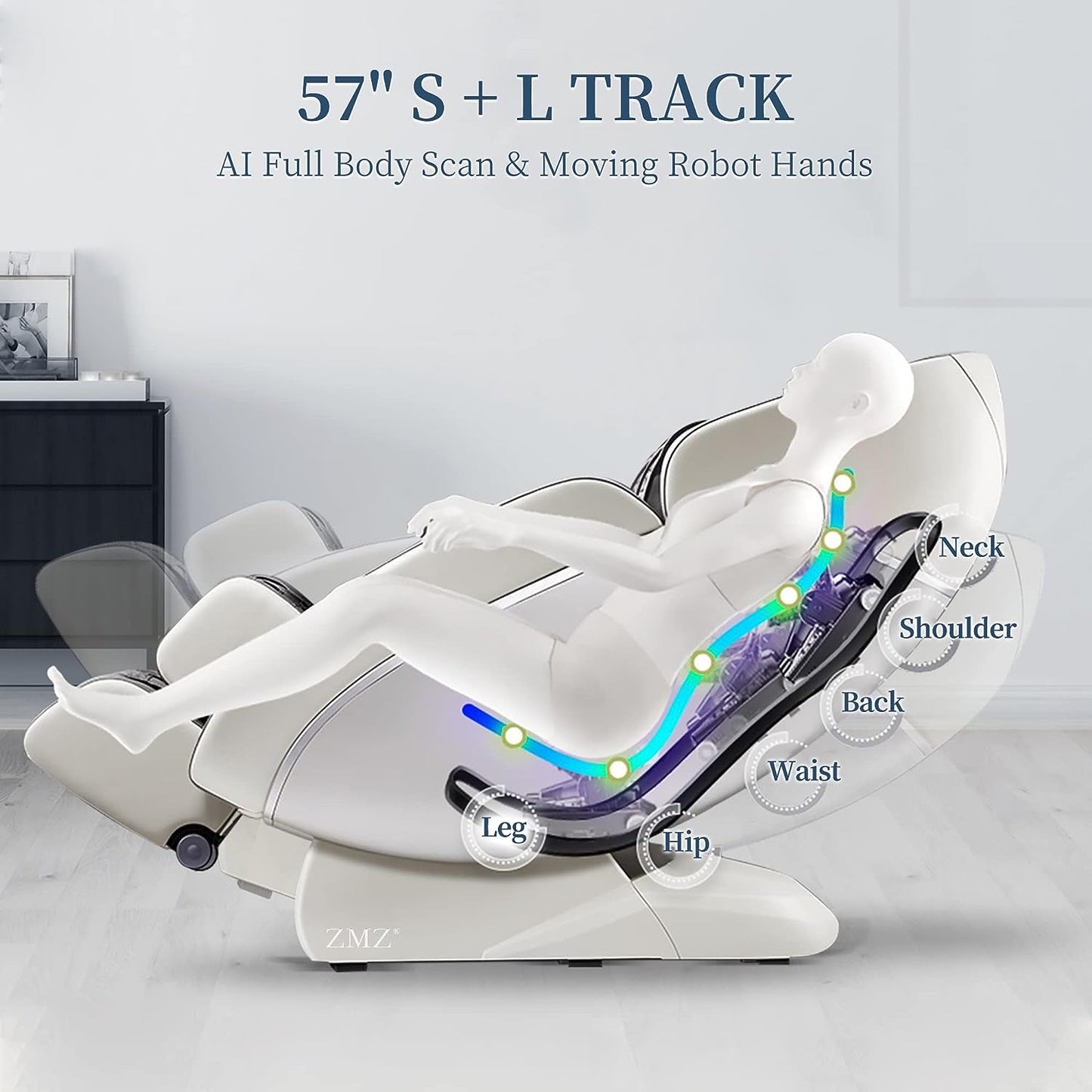 4D Massage Chair Zero Gravity Full Body, Auto Massage