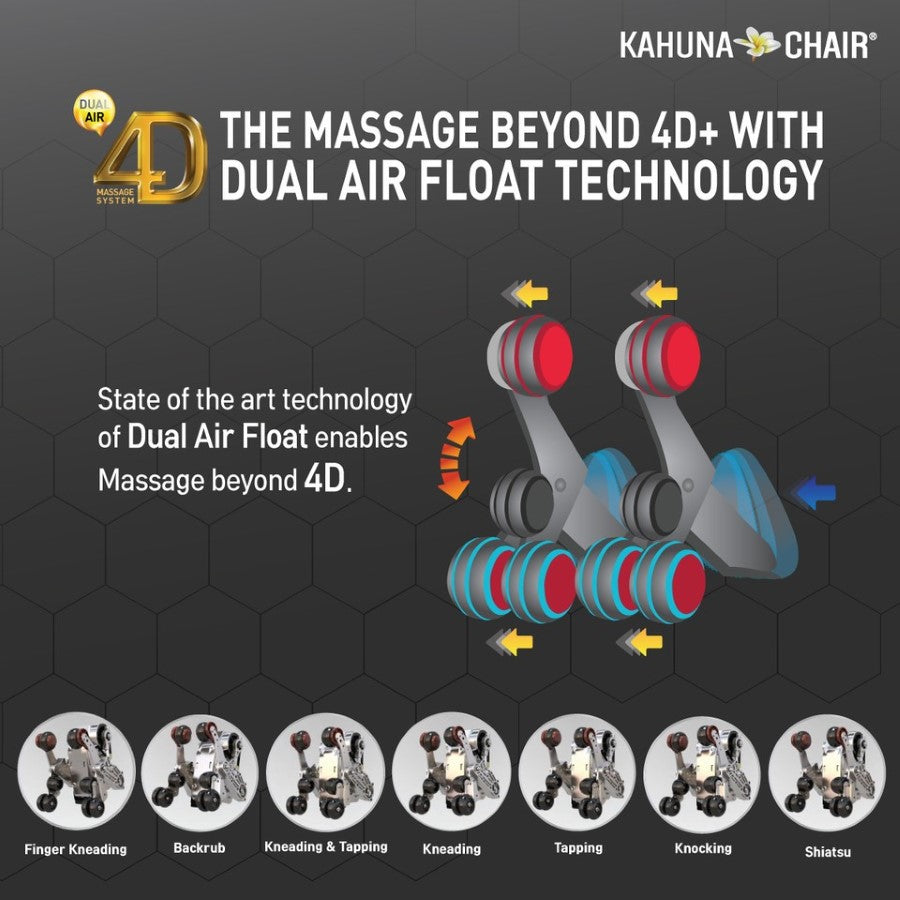 Kahuna Massage Chair Kahuna 4D+@ Dual Air Float Flex HSL-track with Infrared heating SM-9300