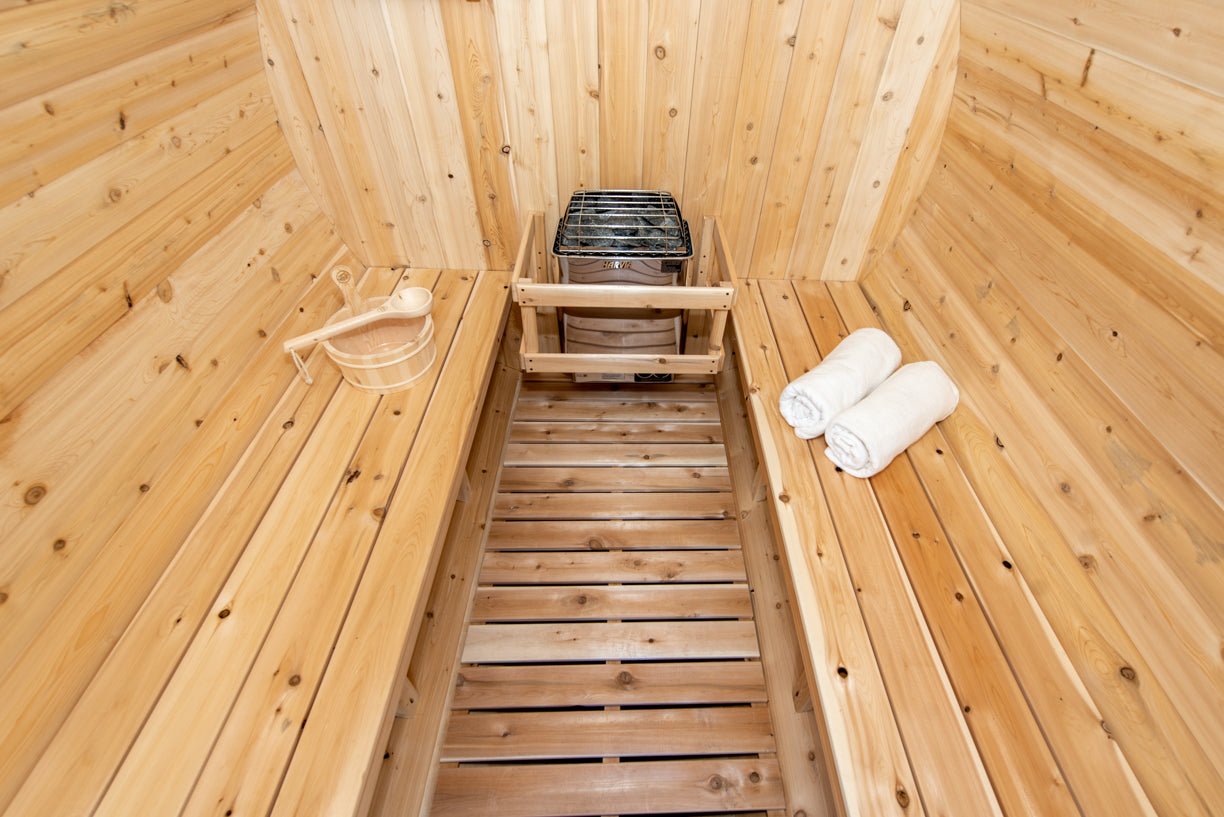 Dundalk Leisurecraft Canadian Timber 4 Person Harmony Barrel Sauna