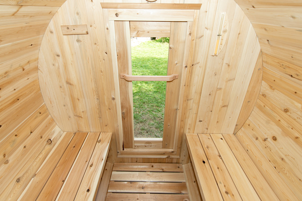 Dundalk Leisurecraft Canadian Timber 4 Person Harmony Barrel Sauna