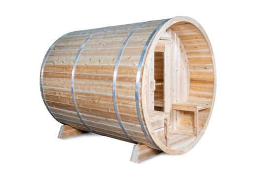 Dundalk Leisurecraft Canadian Timber 4 Person Serenity Barrel Sauna