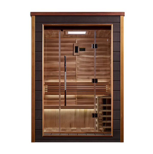 Golden Designs Narvik 2-Person Traditional Cedar Outdoor Sauna