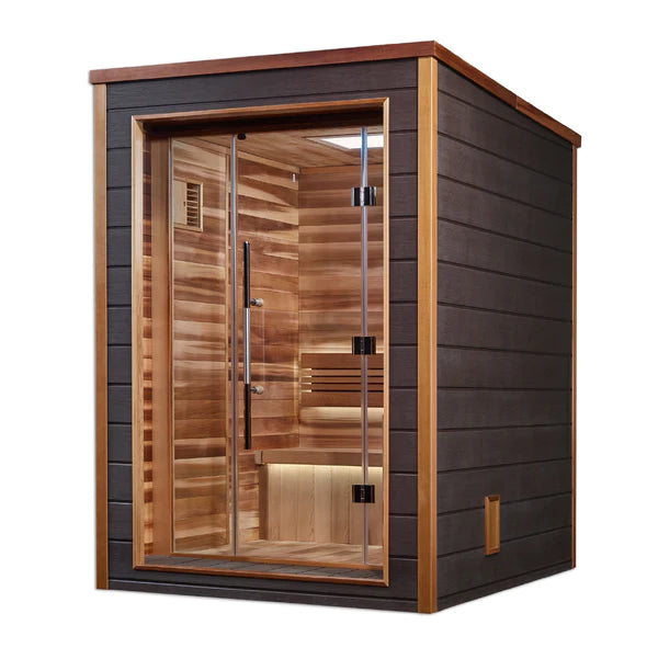 Golden Designs Narvik 2-Person Traditional Cedar Outdoor Sauna