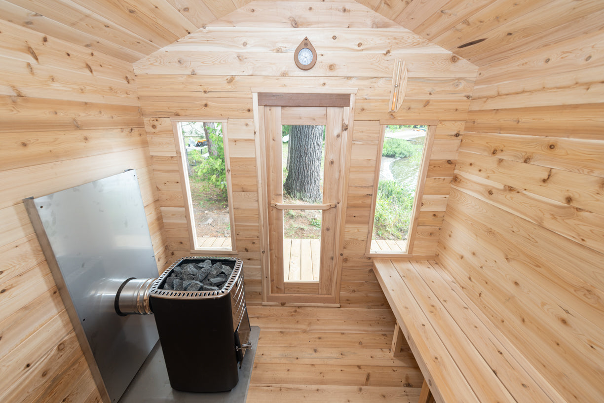 Dundalk Leisurecraft Canadian Timber 6 Person Georgian Cabin Sauna