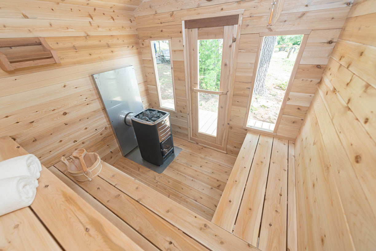 Dundalk Leisurecraft Canadian Timber 6 Person Georgian Cabin Sauna