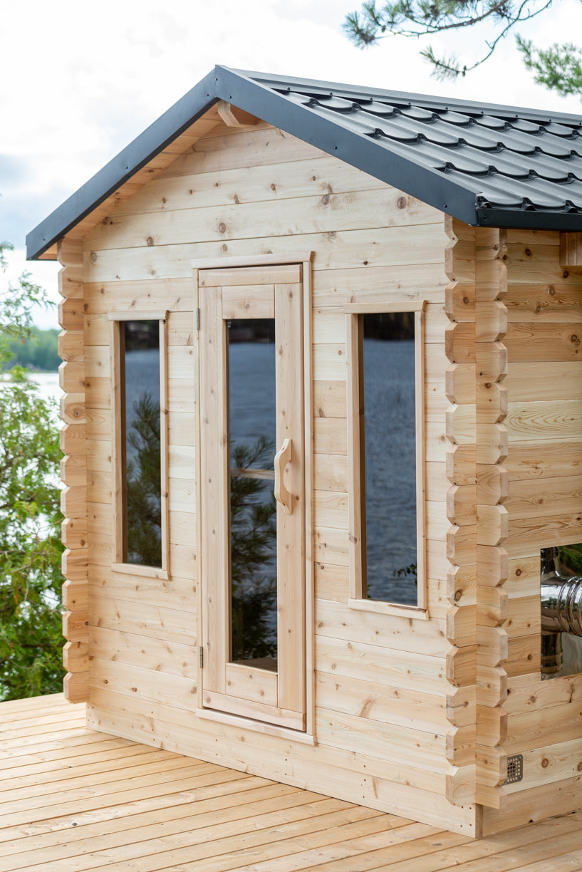 Dundalk Leisurecraft Canadian Timber 6 Person Georgian Cabin Sauna