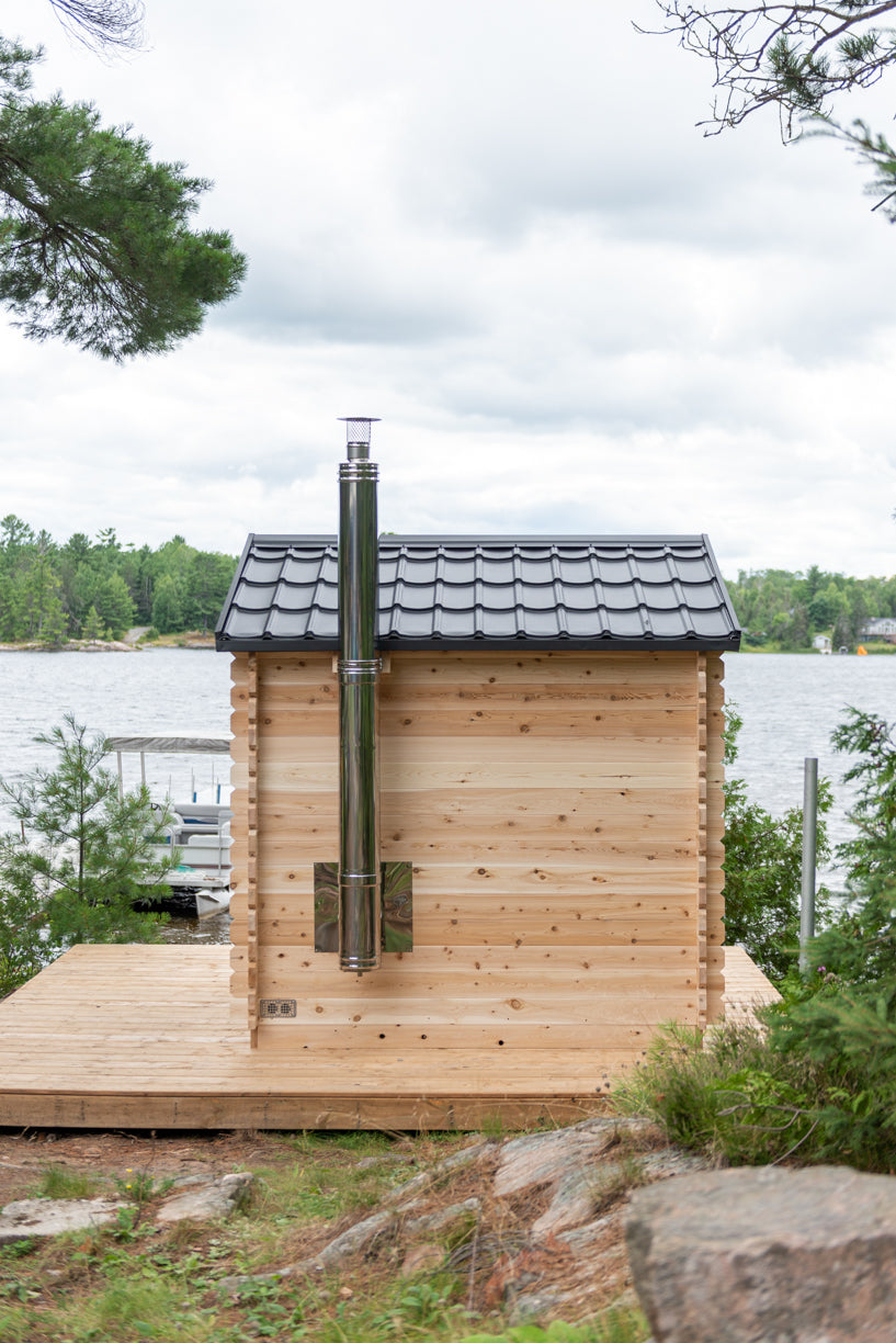 Dundalk Leisurecraft Canadian Timber 6 Person Georgian Cabin Sauna