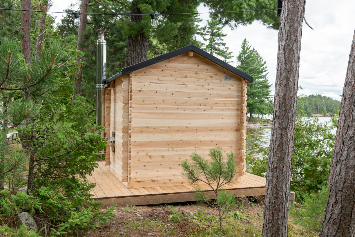 Dundalk Leisurecraft Canadian Timber 6 Person Georgian Cabin Sauna