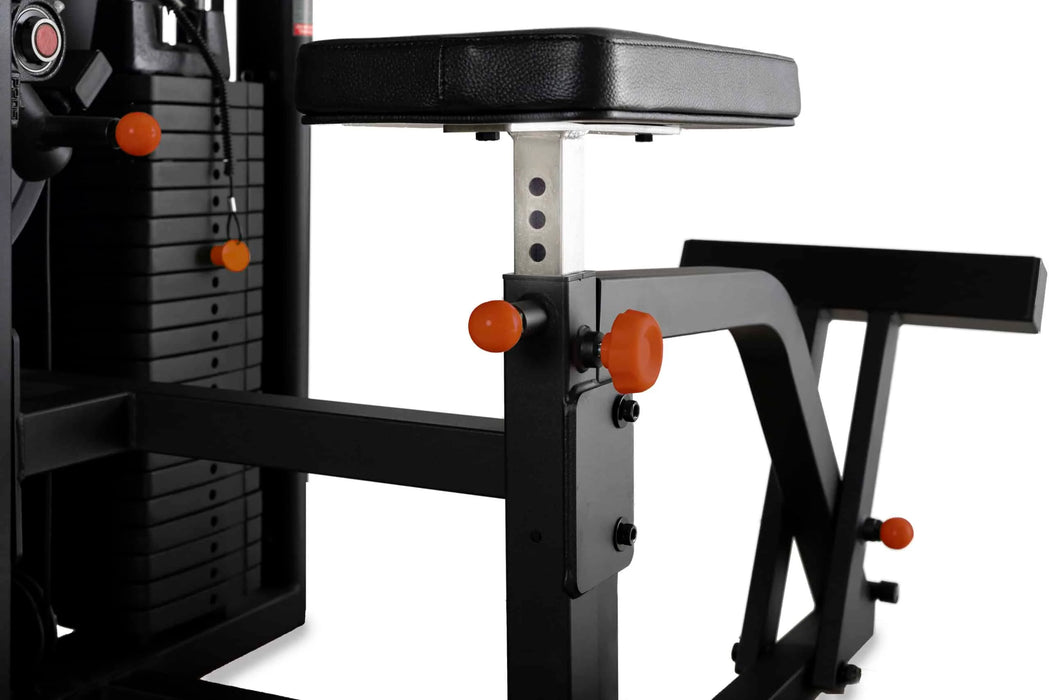 Inflight Fitness Multi Ab/Back Machine Dual Function, 200 lb Weight Stack with Shrouds