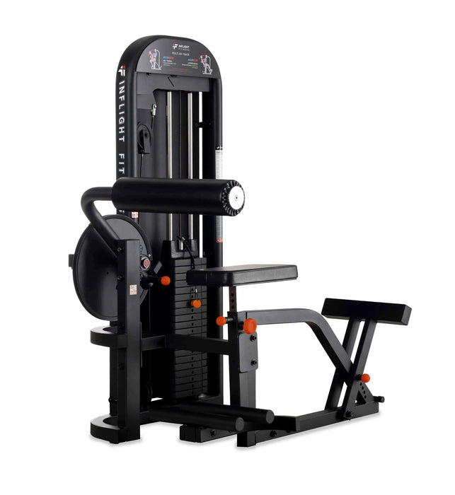 Inflight Fitness Multi Ab/Back Machine Dual Function, 200 lb Weight Stack with Shrouds