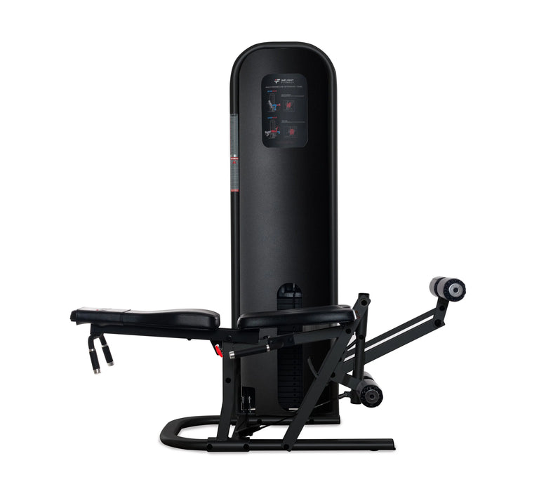 Inflight Fitness Multi Prone Leg Extension / Leg Curl Machine – 200 lb Weight Stack with Protective Shrouds