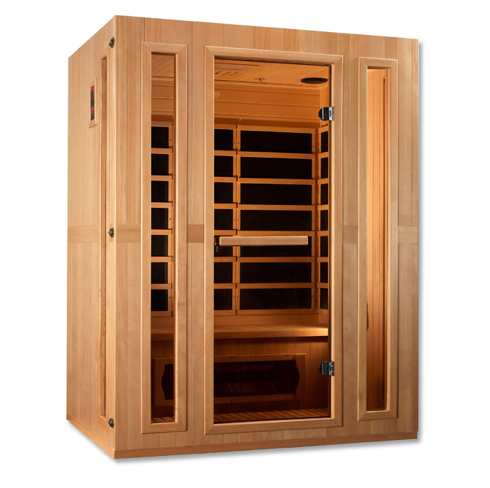 Maxxus Trinity Dual Tech 3 Person Low EMF FAR Infrared Sauna Premium Canadian Hemlock MX-LS3-01