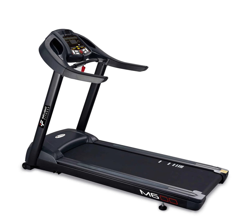 Inflight Fitness M6 Treadmill 3.5 HP AC Motor, LED Display, 60"x20" Lubricant Infused Running Belt, Commercial Grade Design