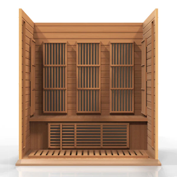 Maxxus 2 Person Low EMF FAR Infrared Sauna Premium Canadian Red Cedar MX-K306-01-CED