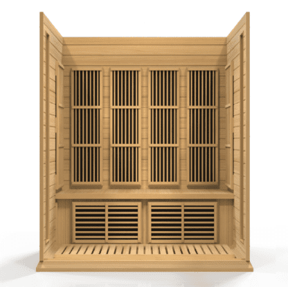 Maxxus 4 Person Near Zero EMF FAR Infrared Sauna Premium Canadian Hemlock MX-K406-01-ZF