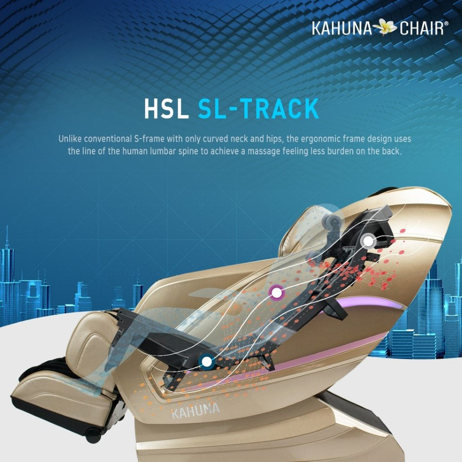 Kahuna Massage Chair Exquisite Rhythmic HSL-Track Kahuna Massage Chair, HM-Kappa Gold